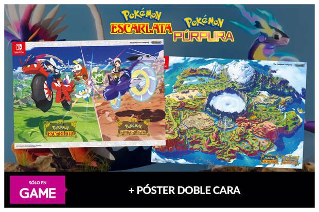 Pokmon Escarlata y Prpura para reservar en GAME con regalo de pster y DLC exclusivos