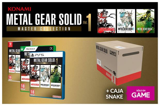 Caja de Snake de regalo al reservar Metal Gear Solid: Master Collection Vol. 1 en GAME.