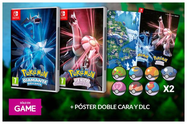 Poster y DLC con tu reserva de Pokmon diamante brillante o perla  reluciente en GAME