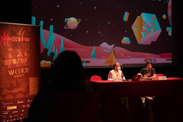 Díaz Peralta durante una intervención en el segoviano festival Weird.