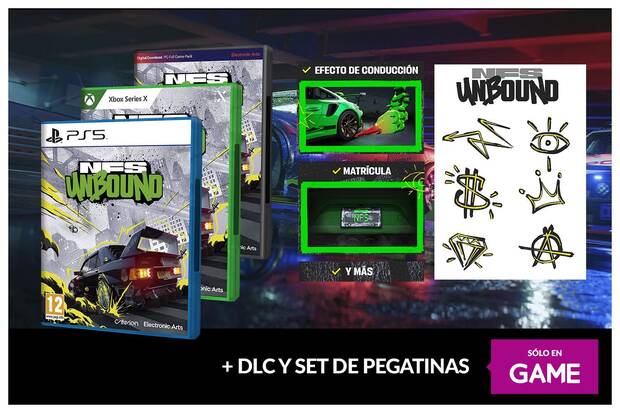 Reserva Need for Speed Unbound en GAME y llvate pegatinas ms DLC extra