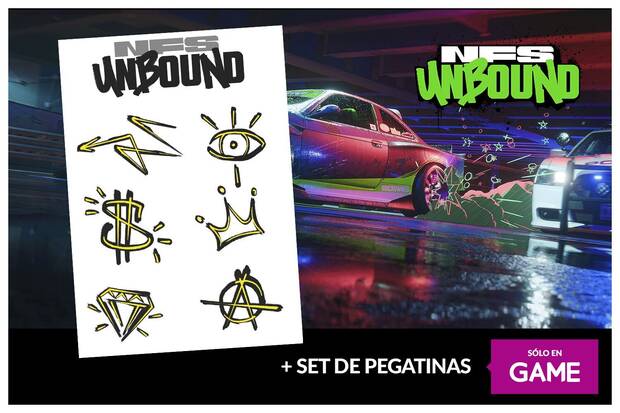 Reserva Need for Speed Unbound en GAME y llvate pegatinas ms DLC extra