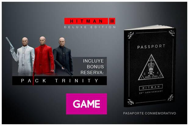 Bonus por reservar Hitman 3 en GAME.