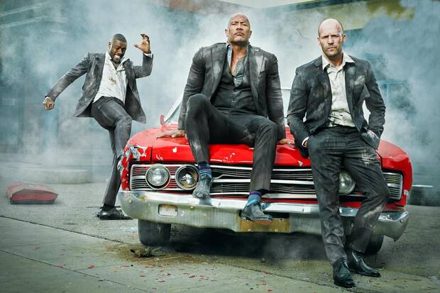 Dwayne Johnson Jason Statham Idris Elba