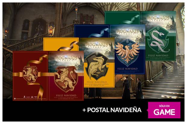 Postales navideas de Hogwarts Legacy de regalo en GAME.