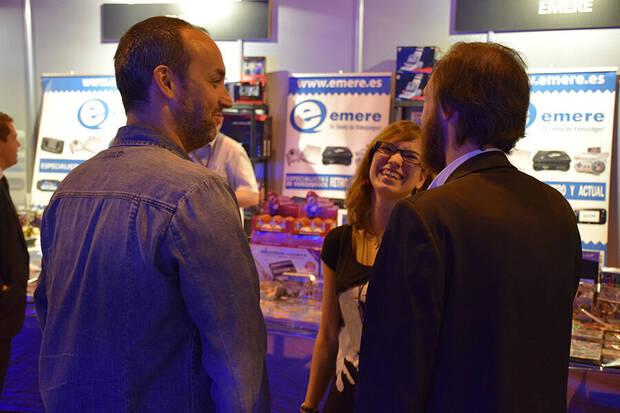Boris con Marcos García y Juan Carlos Caballero en Madrid Games Week en 2015.