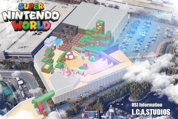 El parque temtico Super Nintendo World ensea ms artes, diseos y planos Imagen 2