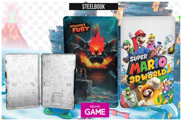 Caja metlica de regalo de Super Mario 3D World + Bowser's Fury