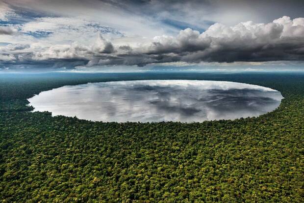 Lago en el que habita el animal