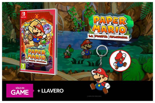 Paper Mario: La Puerta Milenaria con regalo exclusivo GAME de llavero no te quedes sin l