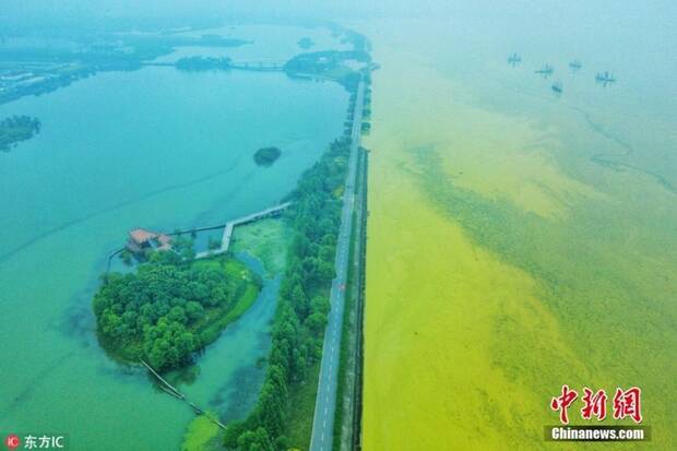 Lago Taihu en China