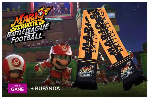 Reserva Mario Strikers: Battle League Football en GAME con bufanda de regalo