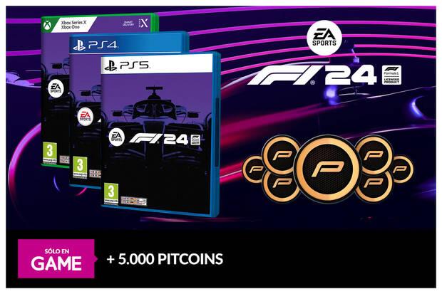 EA SPORTS F1 24 reserva en GAME con DLC gratis exclusivo de pitcoins