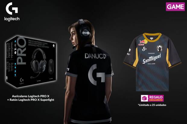 Pack gamer Logitech en GAME con auriculares, ratn y regalo de camiseta Team Heretics