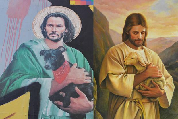 Keanu Reeves parecido con Jesuscrito