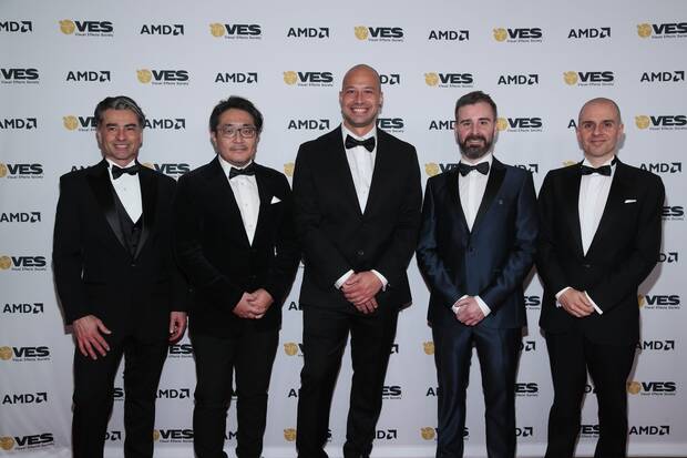 Jorge Jiménez (segundo por la derecha) asistió a la entrega de los VES junto a Martin Contel, Glauco Longhi, Atsushi Seo y Demetrius Leal.
