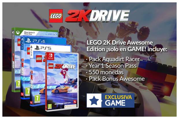 Reserva LEGO 2K Drive en GAME y su Awesome Edition