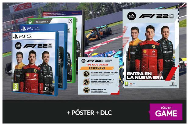 Reserva F1 22 en GAME con regalo de pster y DLC gratis