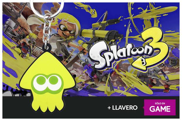 Llavero  exclusivo como regalo al reservar Splatoon 3 en GAME.