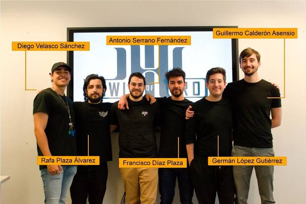 El equipo de diseño de 16 Gears, que trabaja en 'Howl of Iron'.