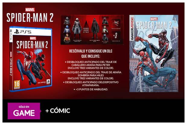 Spider-Man 2 reserva en GAME con cmic exclusivo