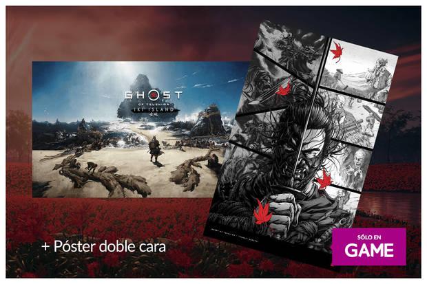 Pster a doble cara de Ghost of tsushima