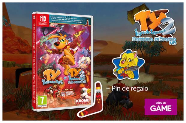 Edicin fsica de TY The Tasmanian Tiger en GAME.