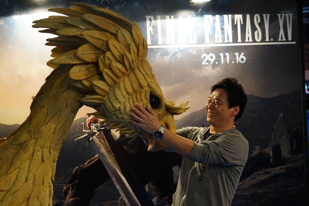 Hajime Tabata en la Barcelona Games World.