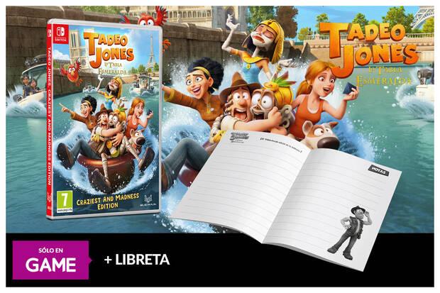 Reserva Tadeo Jones 3. La Tabla Esmeralda en GAME con libreta de regalo