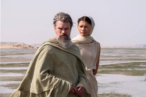 Matt Damon y Zendaya en 'La Odisea'