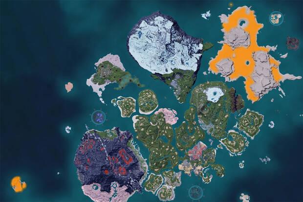 Palworld - Mapa con la localizaci�n del Pal Sekhmet