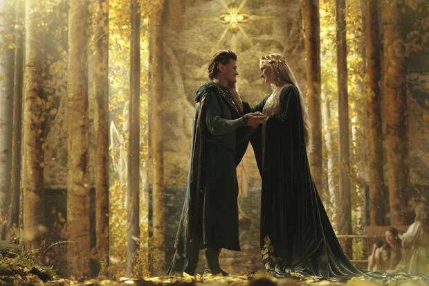 Galadriel y Elrond Los Anillos de Poder