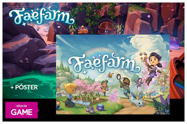 Reserva Fae Farm en GAME con pster y DLC de regalo exclusivo