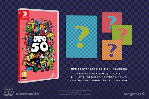 Contenido edición física UFO 50 para Nintendo Switch
