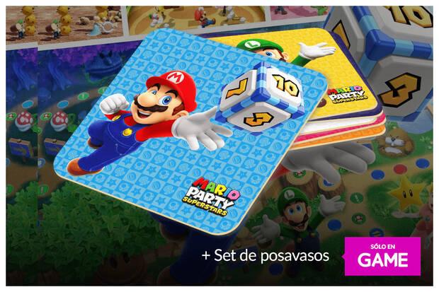 Regalo posavasos en GAME de Mario Party con la reserva