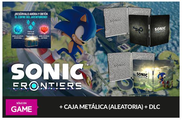 Reserva Sonic Frontiers en GAME con caja metlica y DLC extra gratis