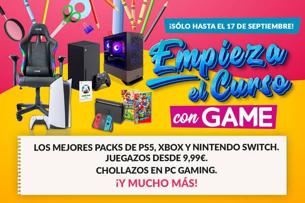 Ofertas GAME Empieza el Curso en consolas, juegos, packs y ms