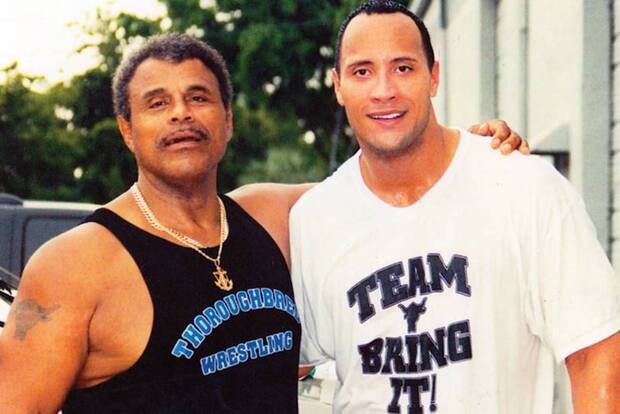 The Rock y su padre
