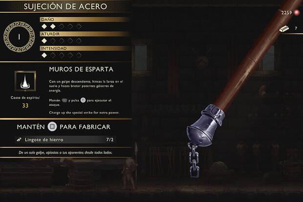 God of War Sons of Sparta - Regat�n de lanza Sujeci�n de acero