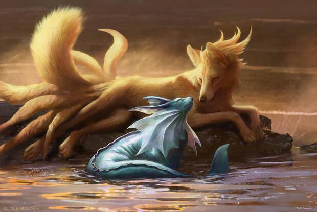 El artista de Detective Pikachu ofrece su versin realista de Vaporeon y Ninetales Imagen 2