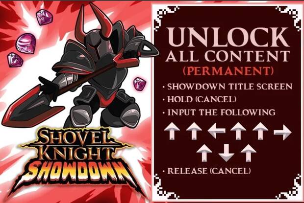 Shovel Knight Showdown te permite desbloquear todos sus contenidos desde el principio Imagen 3