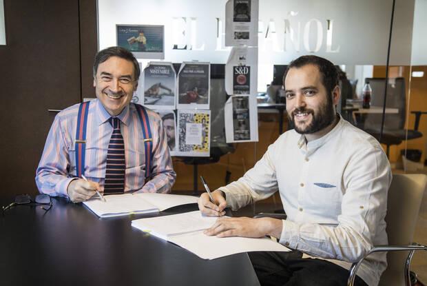 Pedro J. Ram�rez, director de EL ESPA�OL y Pablo Grand�o, director de Vandal.