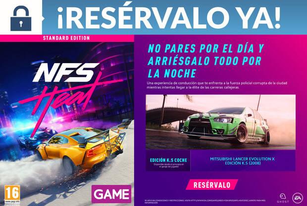 GAME detalla sus incentivos por la reserva de Need for Speed Heat Imagen 3