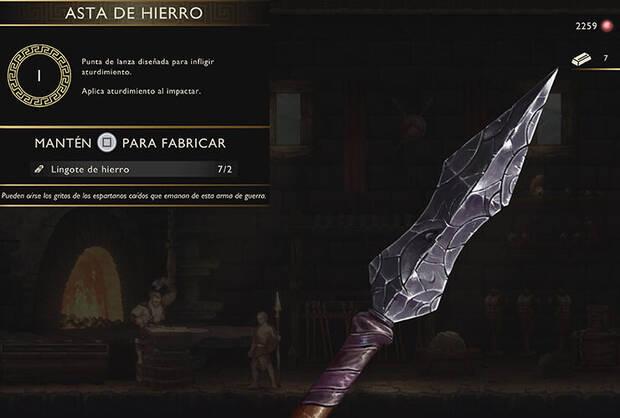 God of War Sons of Sparta - Punta de lanza Asta de hierro