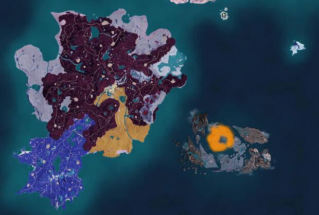 Palworld - Mapa con la localizaci�n del Pal Tropicaw