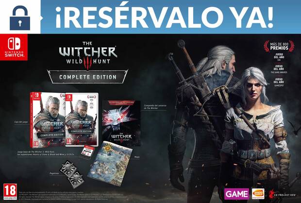 GAME detalla la camiseta de incentivo por reserva para The Witcher 3 en Switch Imagen 2