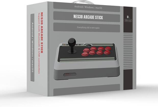 8Bitdo presenta su mando arcade inspirado en la consola NES Imagen 3