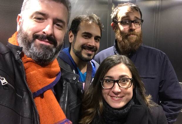 De izquierda a derecha: José de la Fuente, Javier Gutiérrez, Gemma Abasolo y Juanfran Bellón.