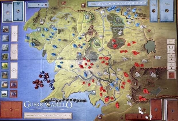 Mapa gigantesco de la Tierra Media y La guerra del anillo