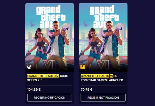 Grand Theft Auto VI precios en p�gina de c�digos